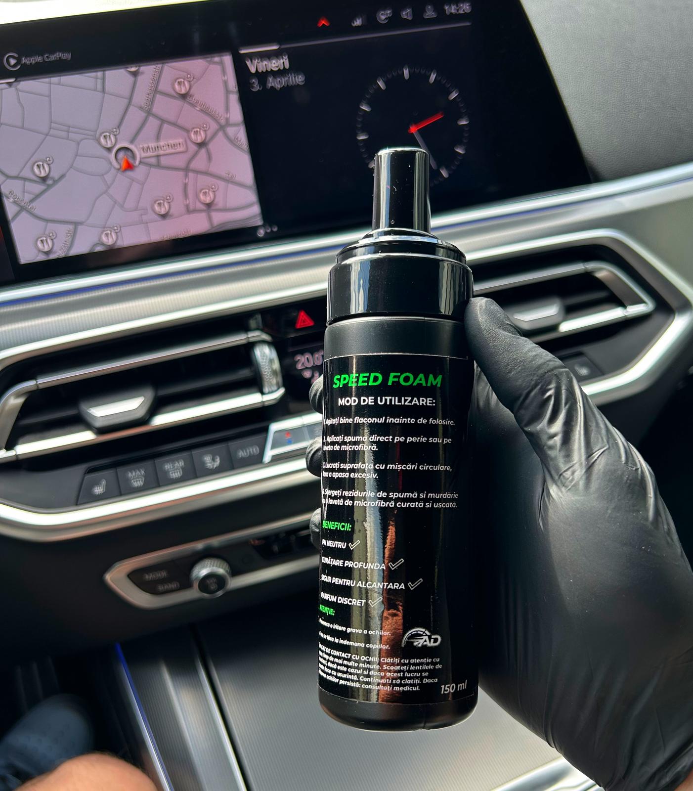 SPEED FOAM (150ml) – Spumă Profesională Textil & Piele AUTO